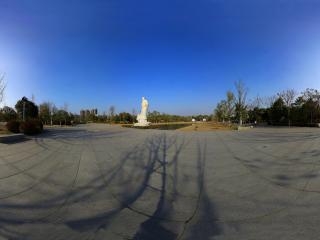 湖北—黃岡遺愛湖公園蘇東坡像全景