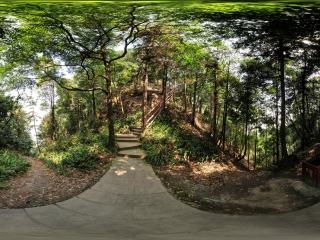 夕照峰上山路