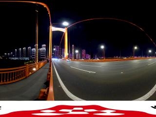 夜景——鸚鵡洲長江大橋