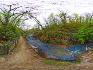 大湯沼川天然足湯虛擬旅游